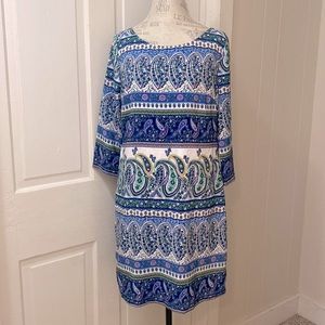 Old Navy, Med size, Purple/blue paisley print Dress